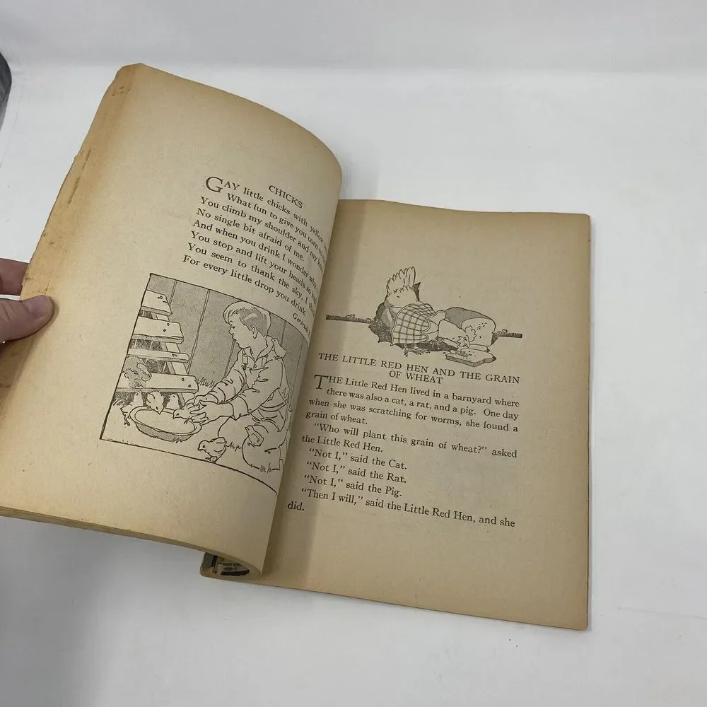 1942 Saalfield publishing co Book To Storyland stories verses illustrated Kitten